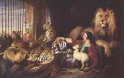 Sir Edwin Landseer Isaac Van Amburgh and his Animals (mk25) oil painting on canvas